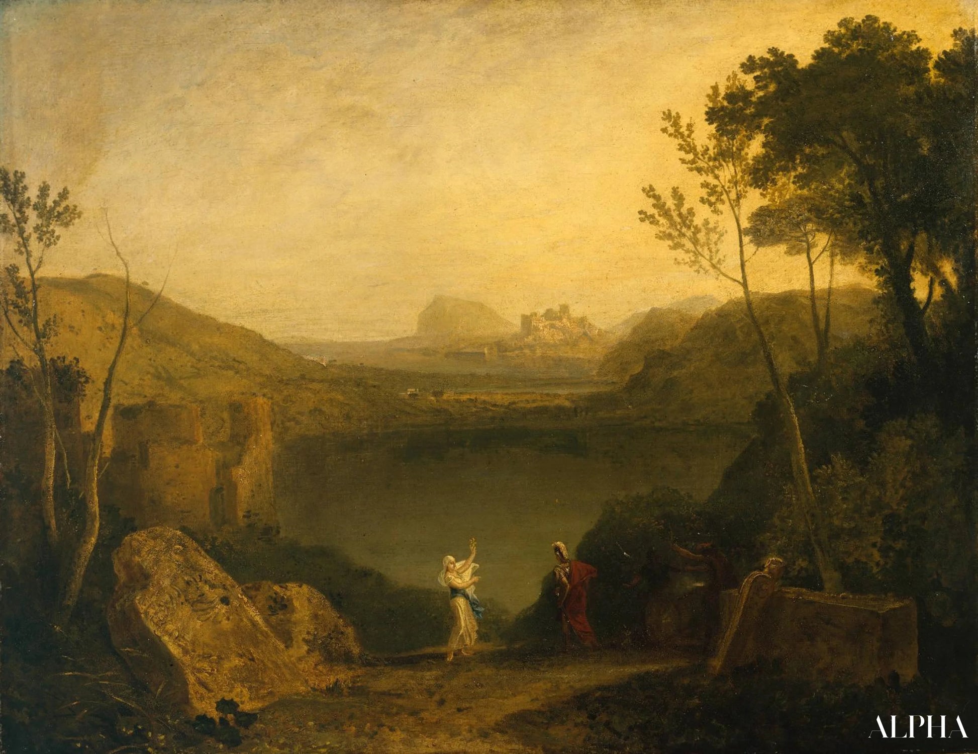 Aneas et Sibylle (Averner mer) - William Turner - Reproductions de tableaux et peintures haut de gamme