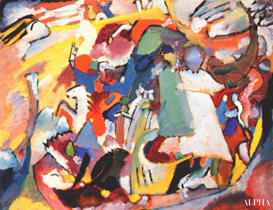 Dommedagsengel 1911 - Vassily Kandinsky - Reproduktioner af malerier og højkvalitets malerier