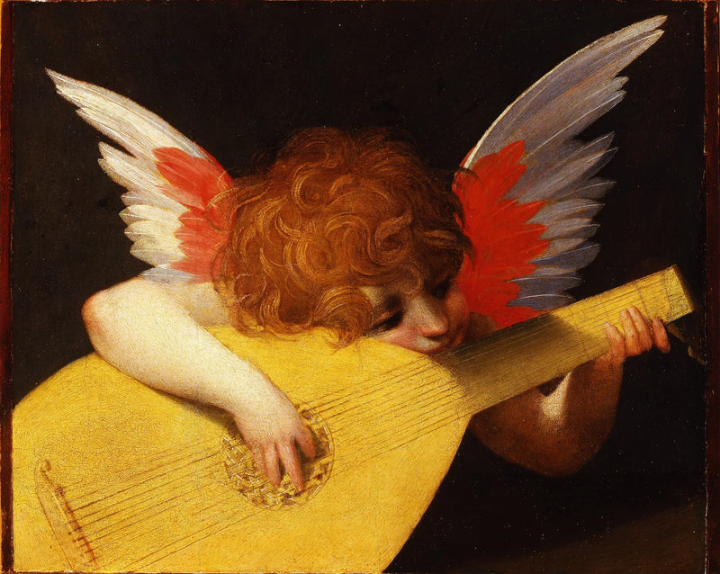Angelot, der spiller lut - Rosso Fiorentino