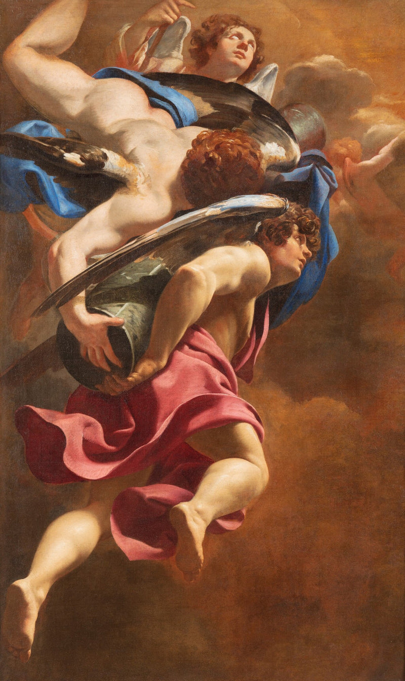 Anges bærer Passionens søjle - Simon Vouet