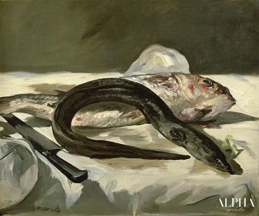 Anguille et rouget de roche - Edouard Manet - Reproductions de tableaux et peintures haut de gamme