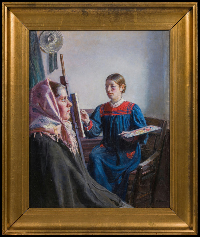 Anna Ancher maler en model - Michael Peter Ancher