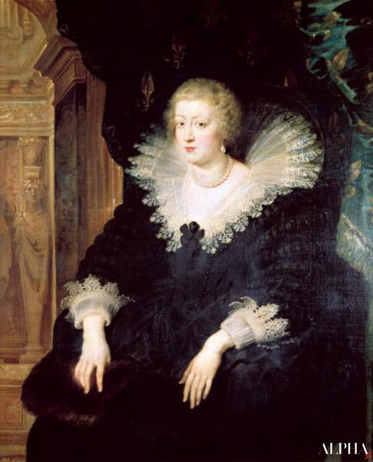 Anne af Østrig, infante af Spanien, dronning af Frankrig (1601-1666) - Peter Paul Rubens - Reproduktioner af malerier og højkvalitets malerier