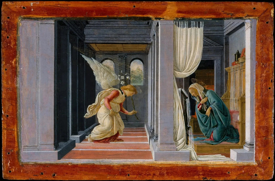 L’Annonciation de Sandro Botticelli, Metropolitan Museum of Art – reproduction peinture à l’huile sur toile