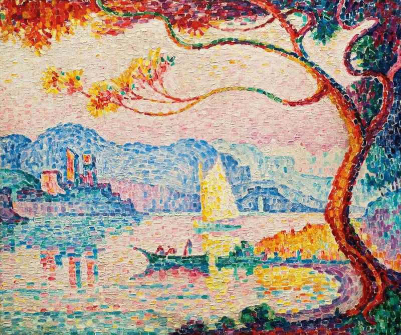 Antibes. Lille Havn ved Bacon - Paul Signac