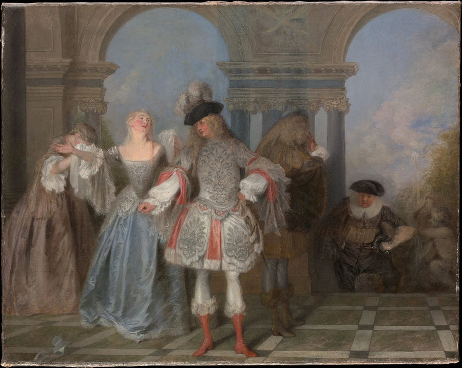 Les Comédiens français — Metropolitan Museum - Antoine Watteau