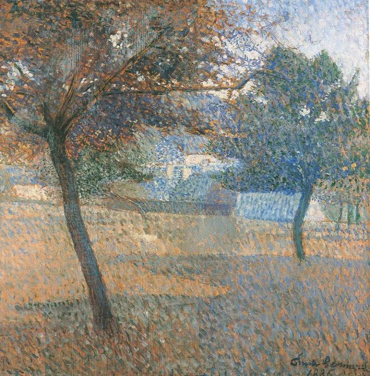 August, frugtplantage i Pont Aven - Émile Bernard