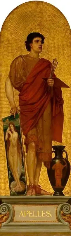 Apelle (projet pour une mosaïque au Victoria and Albert Museum) - Edward Poynter image 1 copie peinte à la main à l’huile