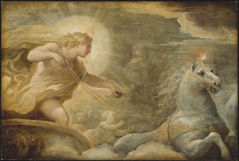 Apollon i sin vogn - Luca Giordano