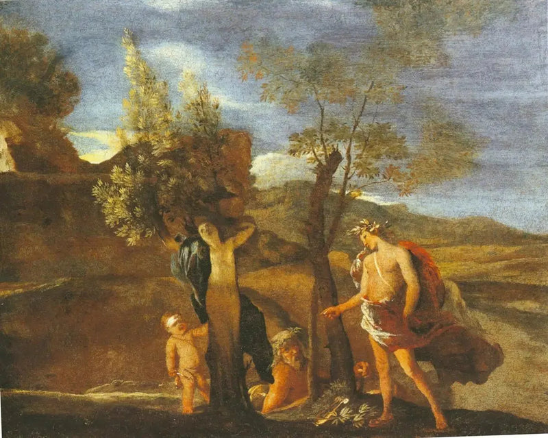 Apollon og Daphné - Nicolas Poussin