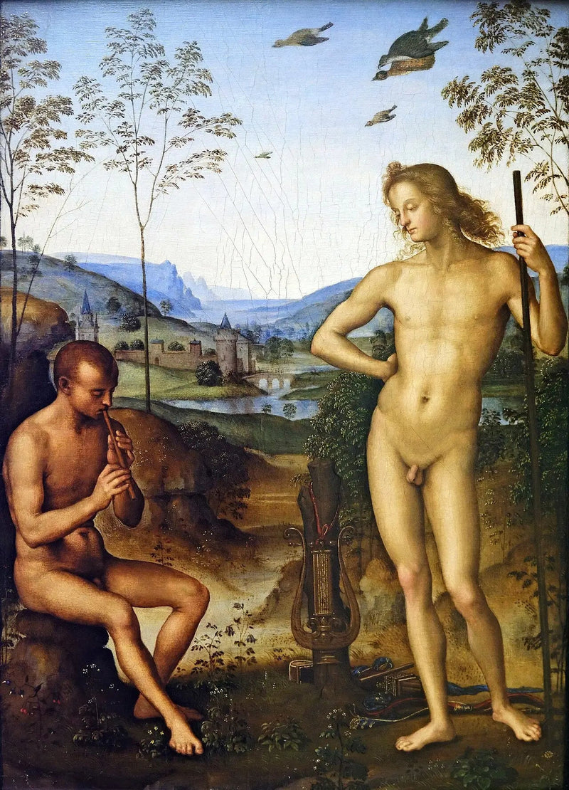 Apollon og Daphnis - Pietro Perugino