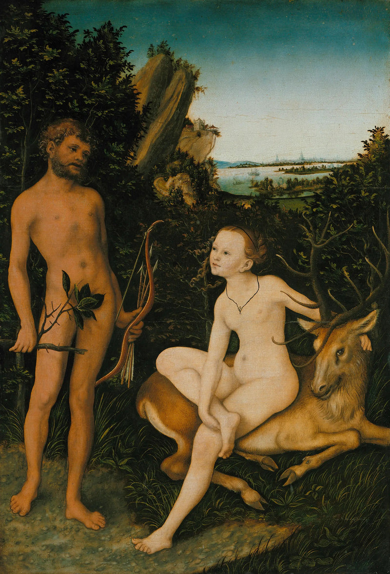 Apollon og Diane i et skovlandskab - Lucas Cranach den Ældre