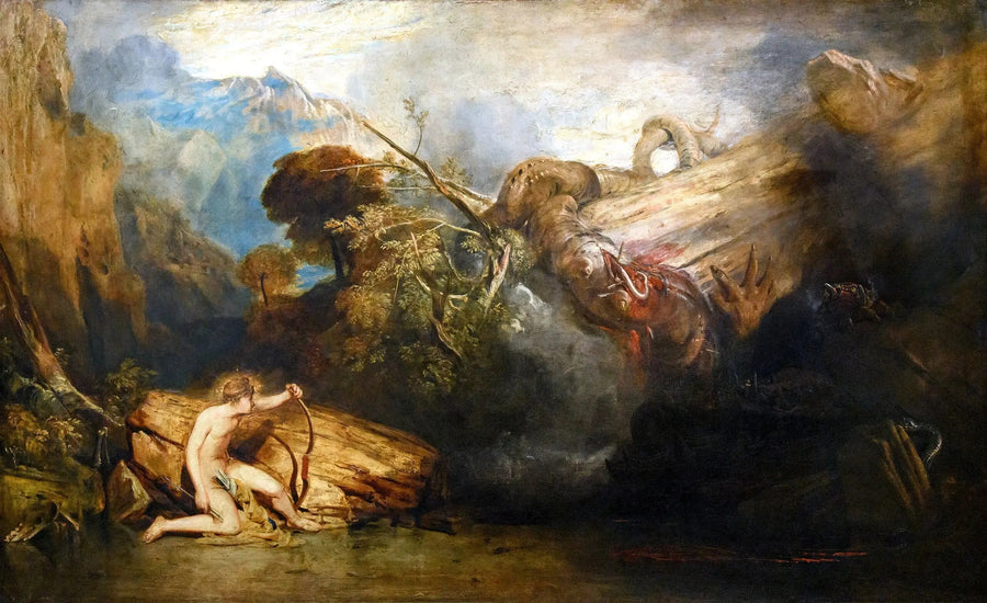 Apollon, et le python - J. M. W. Turner image 1 reproduction de peinture à l’huile