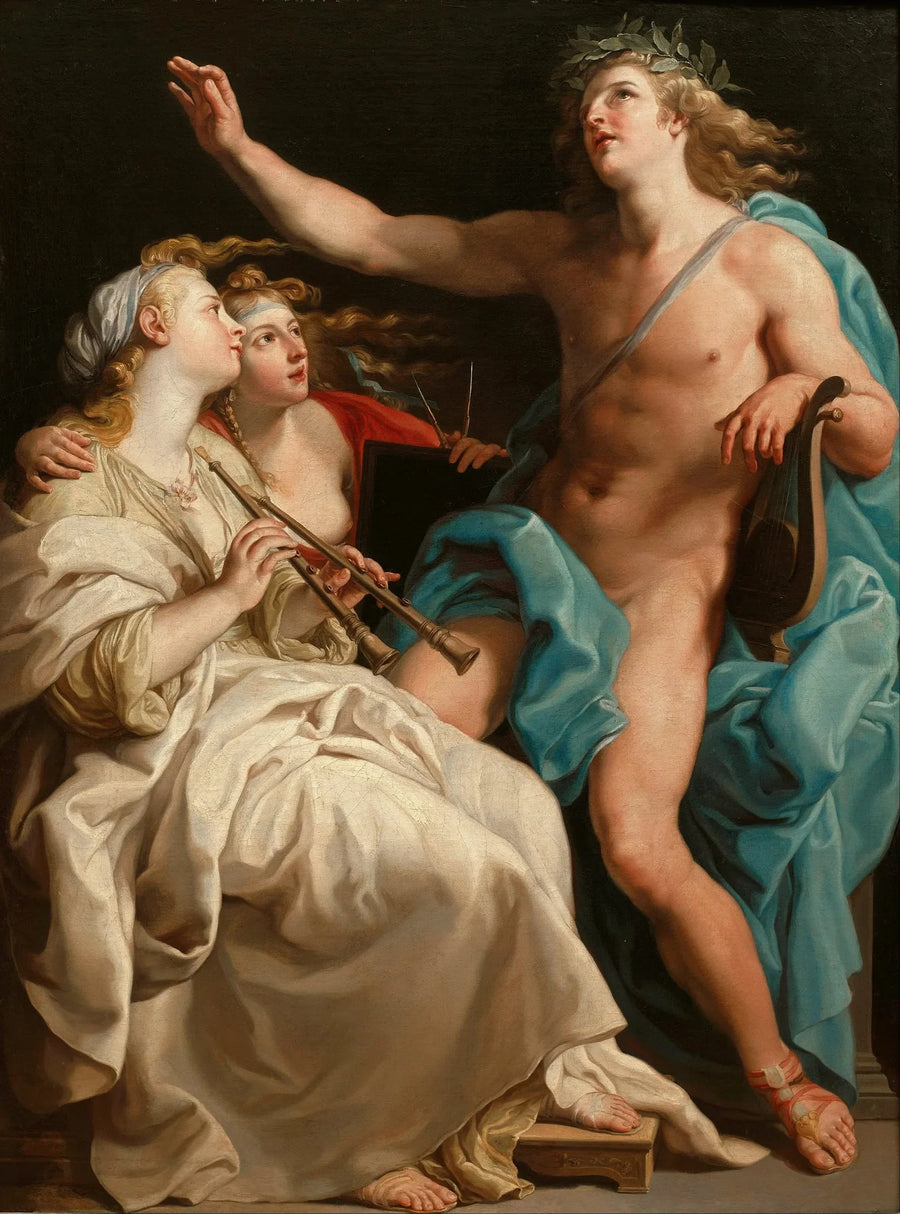 Apollon, Euterpe og Uranie - Pompeo Batoni