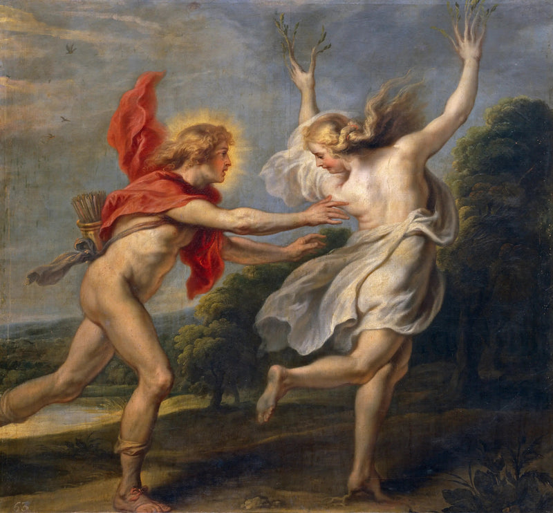 Apollon forfølger Daphné - Peter Paul Rubens