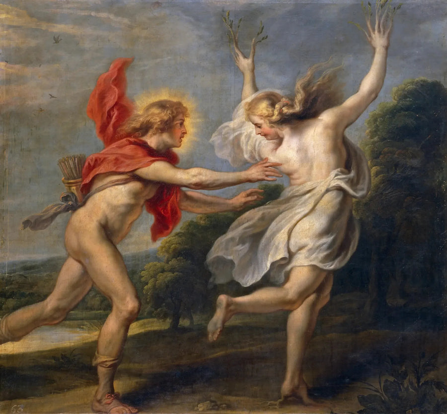 Apollon forfølger Daphné - Peter Paul Rubens