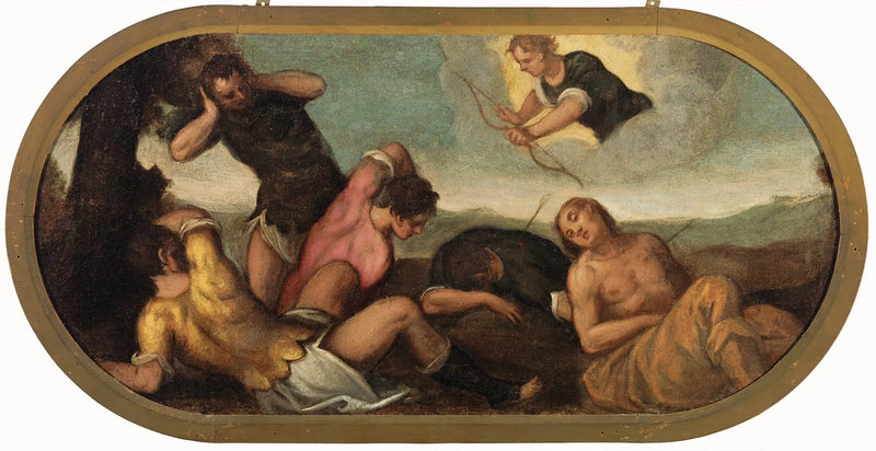 Apollon skyder på Niobés børn - Paul Véronèse