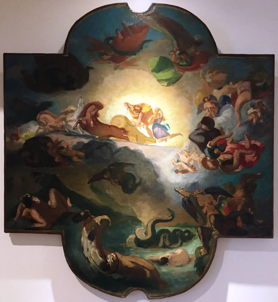 Apollon sejrende over Python-slangen - Odilon Redon