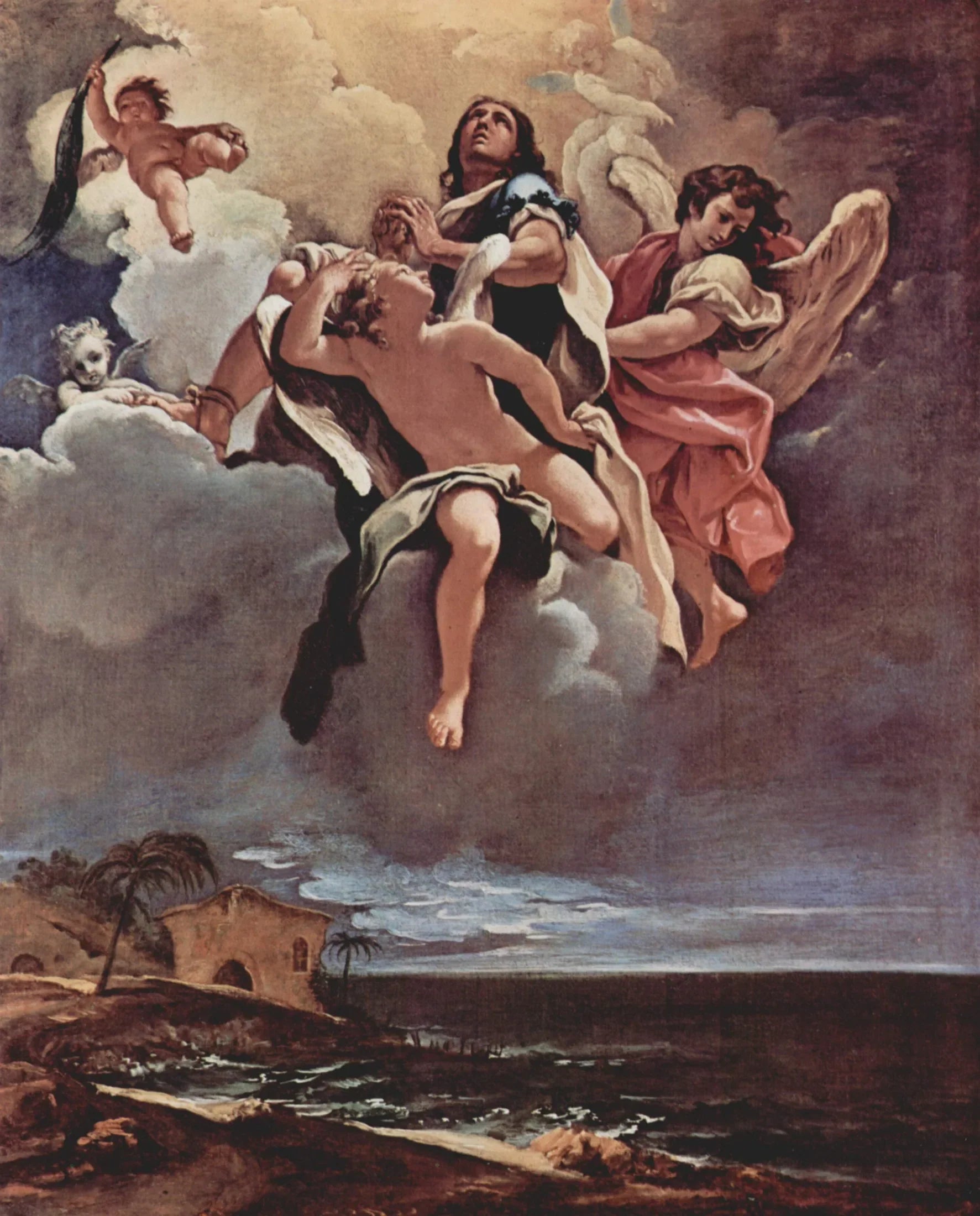 Apothéose d'un bienheureux - Sebastiano Ricci image 1 copie de tableau peinte à la main