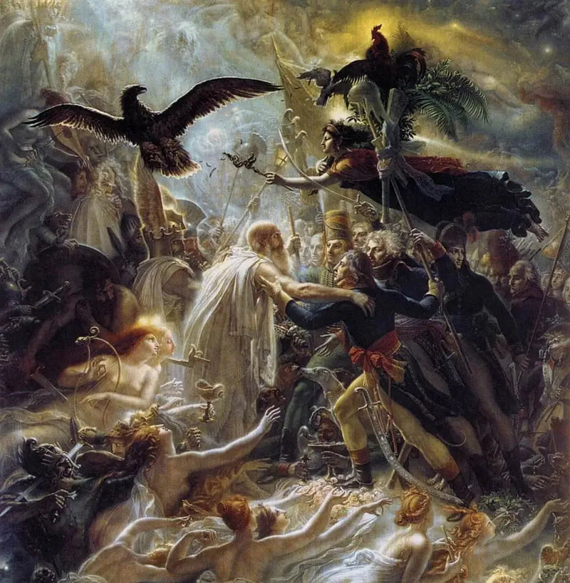 Apothéose af de franske helte, der døde for fædrelandet under frihedskriget - Anne-Louis Girodet