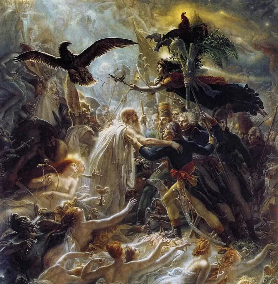 Apothéose af de franske helte, der døde for fædrelandet under frihedskriget - Anne-Louis Girodet