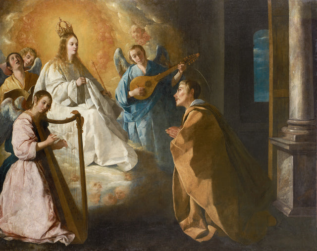 Jomfru Marias åbenbaring for Sankt Peter Nolasco - Francisco de Zurbarán