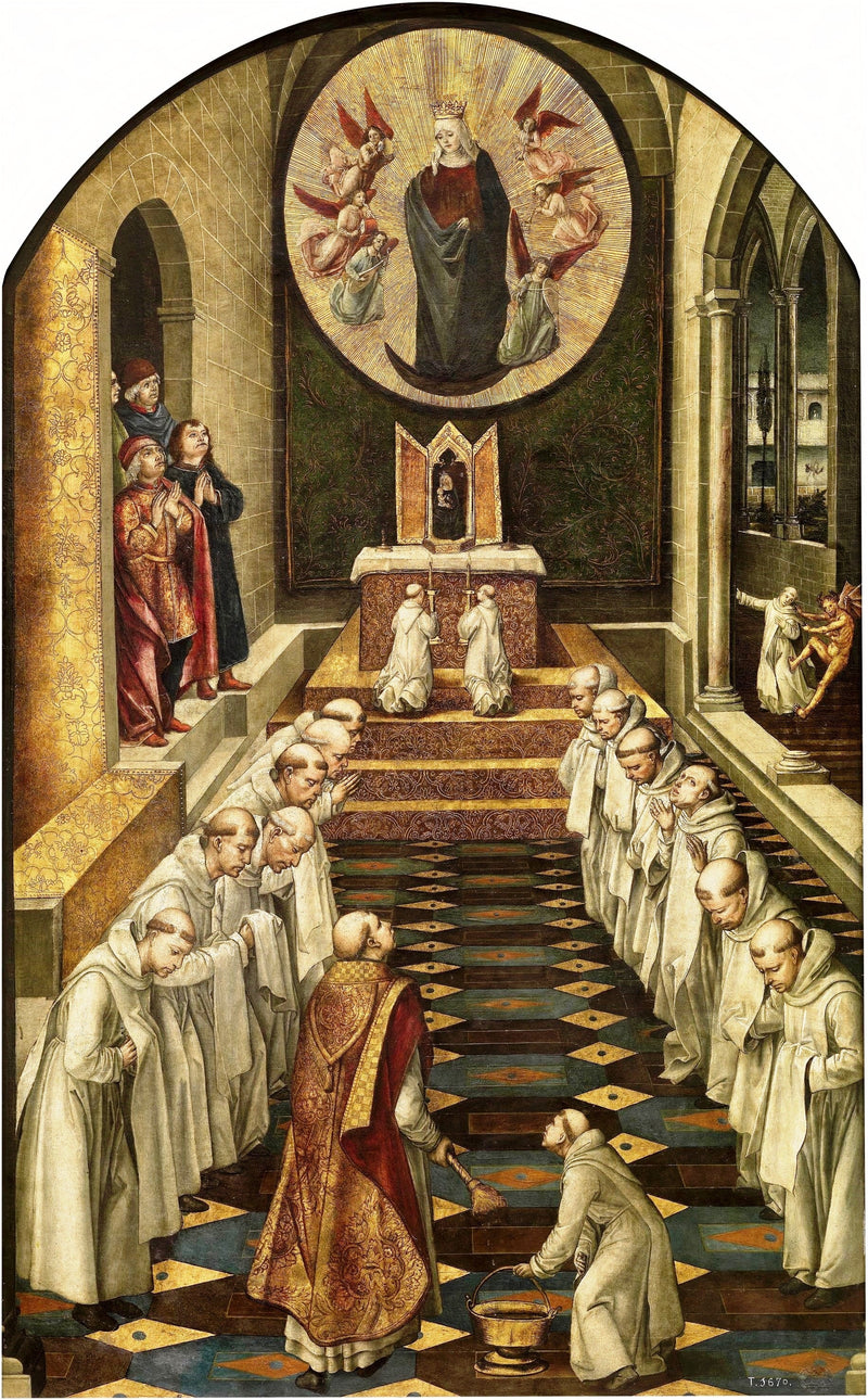 Apparition af Jomfruen for et dominikansk fællesskab - Pedro Berruguete