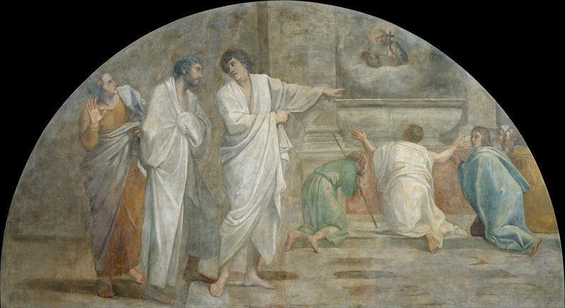 Apparition af Sankt Didaque over hans grav - Annibale Carracci