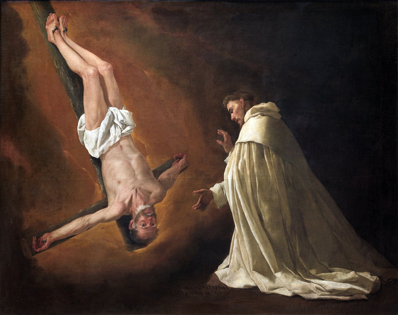 Apparition af Sankt Peter til Sankt Pierre Nolasque - Francisco de Zurbarán