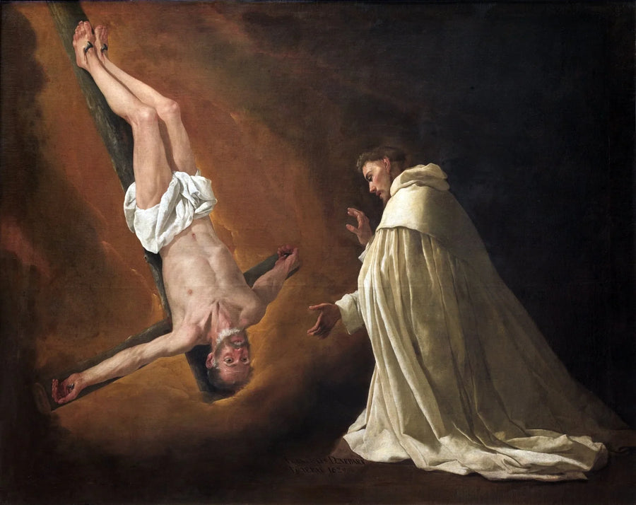Apparition af Sankt Peter til Sankt Pierre Nolasque - Francisco de Zurbarán