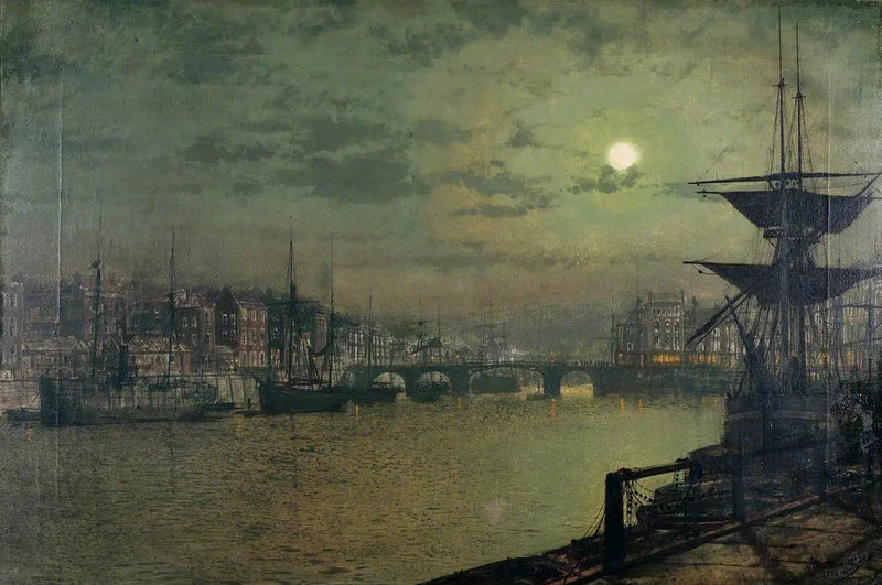 Appæter de linjer, Whitby - John Atkinson Grimshaw
