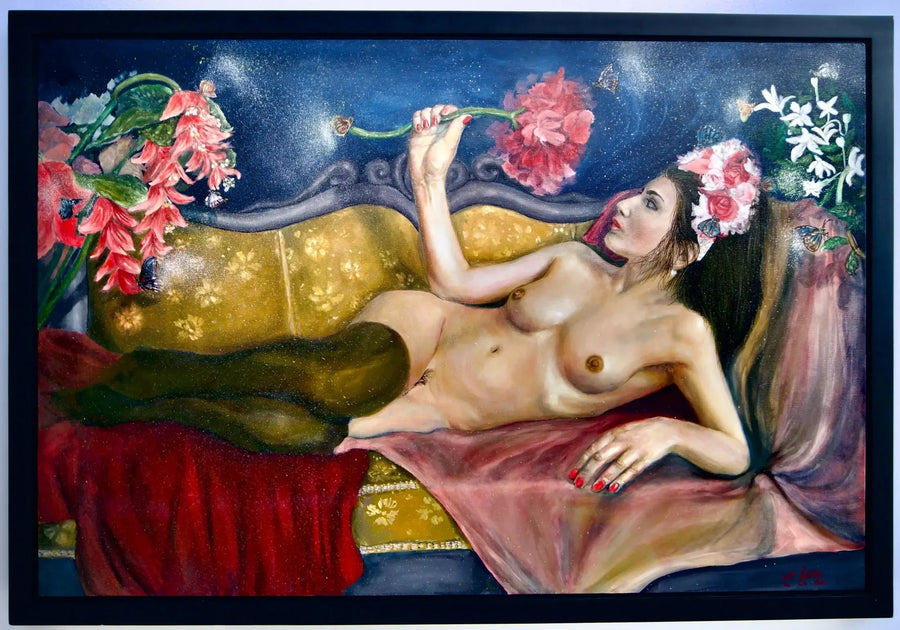Vurdering af en Blomst | 120 x 80 cm