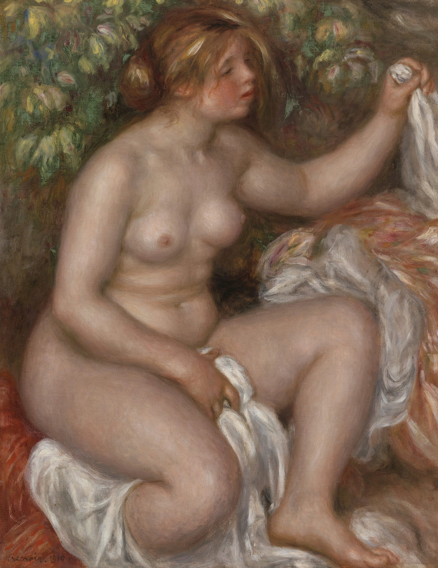 Efter badet (Udgivelsen af badet) - Pierre-Auguste Renoir