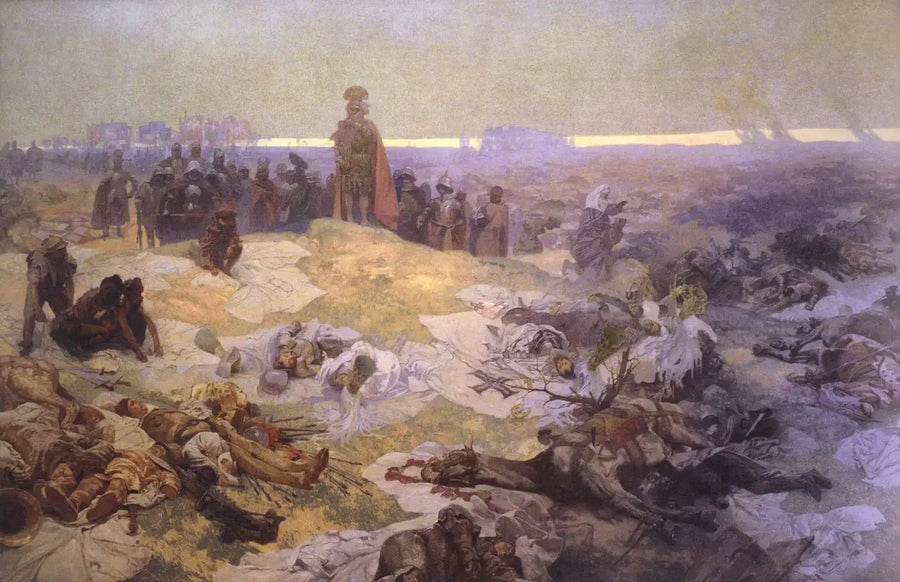 Efter Slaget ved Grunwald - Alphonse Mucha