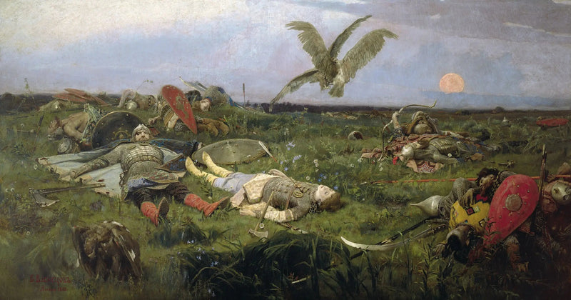 Efter prins Igor's kamp - Viktor Vasnetsov