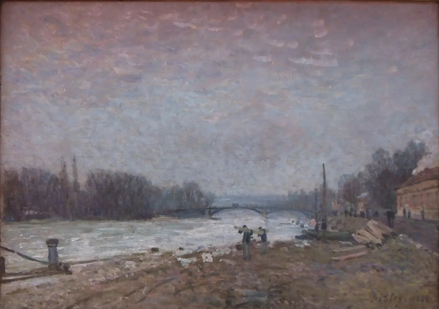 Efter nederlaget, Seinen ved Suresnes-broen - Alfred Sisley