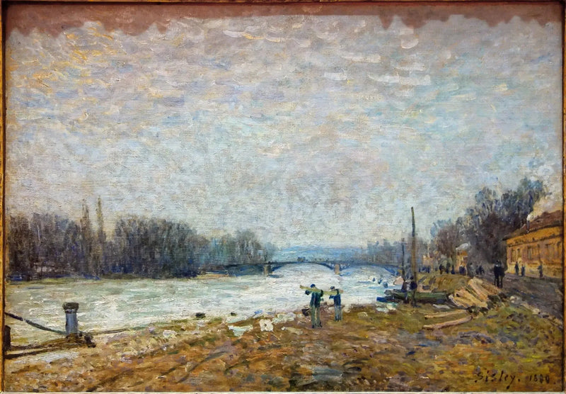 Efter nederlaget, Seinen ved Suresnes-broen - Alfred Sisley