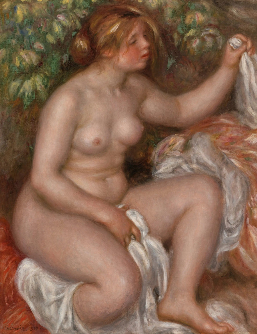 Efter badet (Udgivelsen af badet) - Pierre-Auguste Renoir