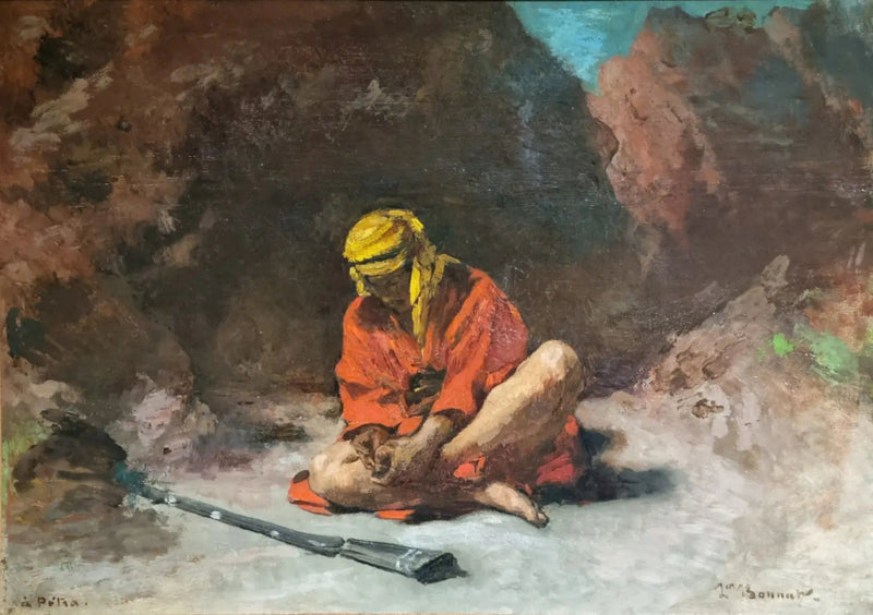 Arabisk fjerner en torne fra sin fod - Léon Bonnat