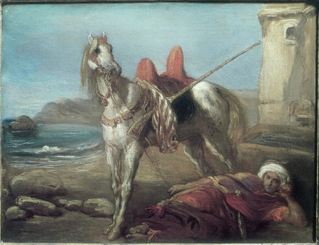 Arabisk alene med sin hest - Théodore Chassériau