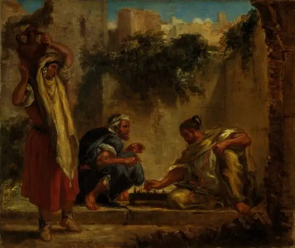 Arabere spiller skak - Eugène Delacroix