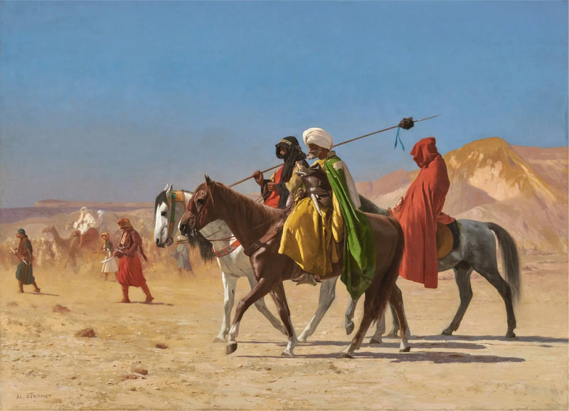 Arabere krydser ørkenen - Jean-Léon Gérôme