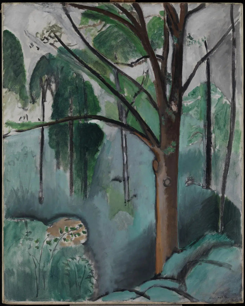 Træ nær Trivaux-søen - Henri Matisse