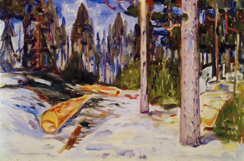 Fældede træer - Edvard Munch
