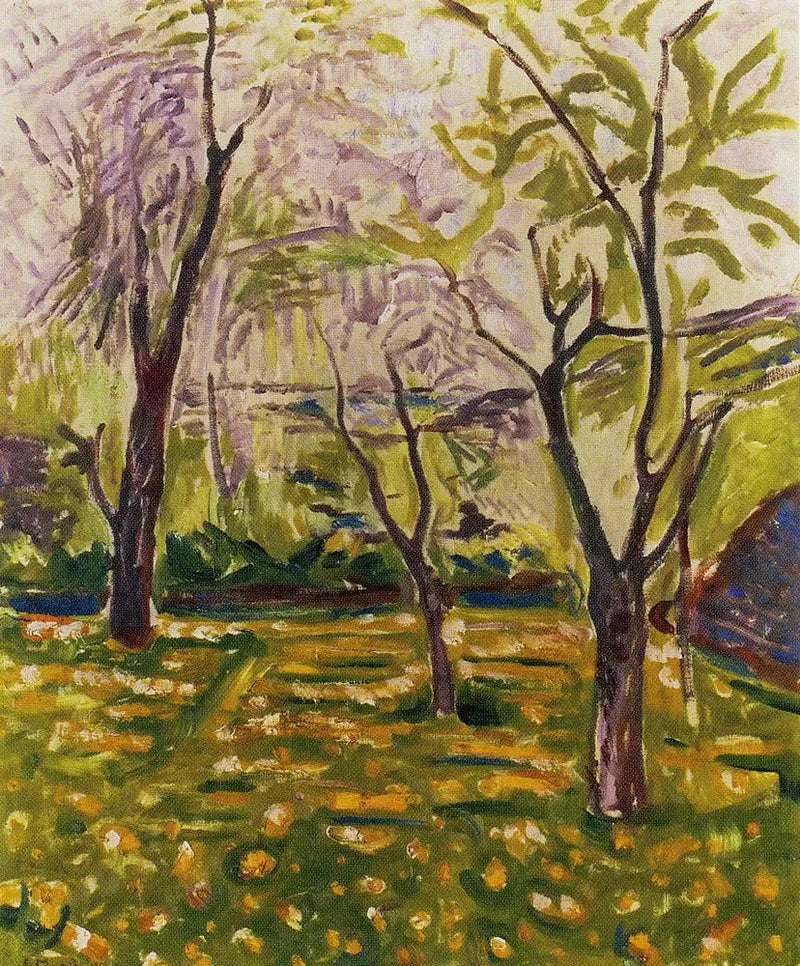 Træer og Ranunkler - Edvard Munch
