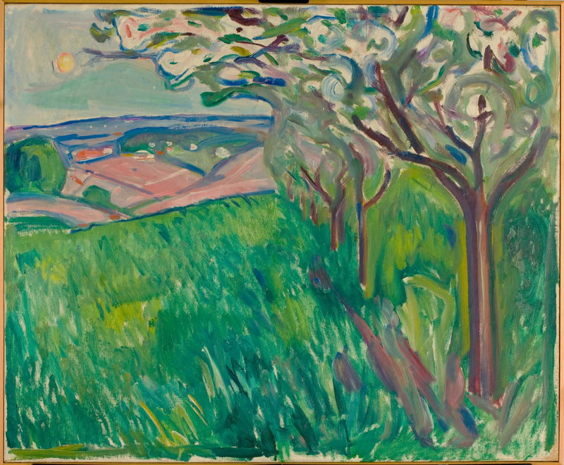 Frugttræer i blomst - Edvard Munch