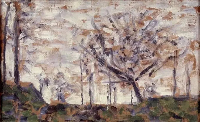 Træer, vinter - Georges Seurat