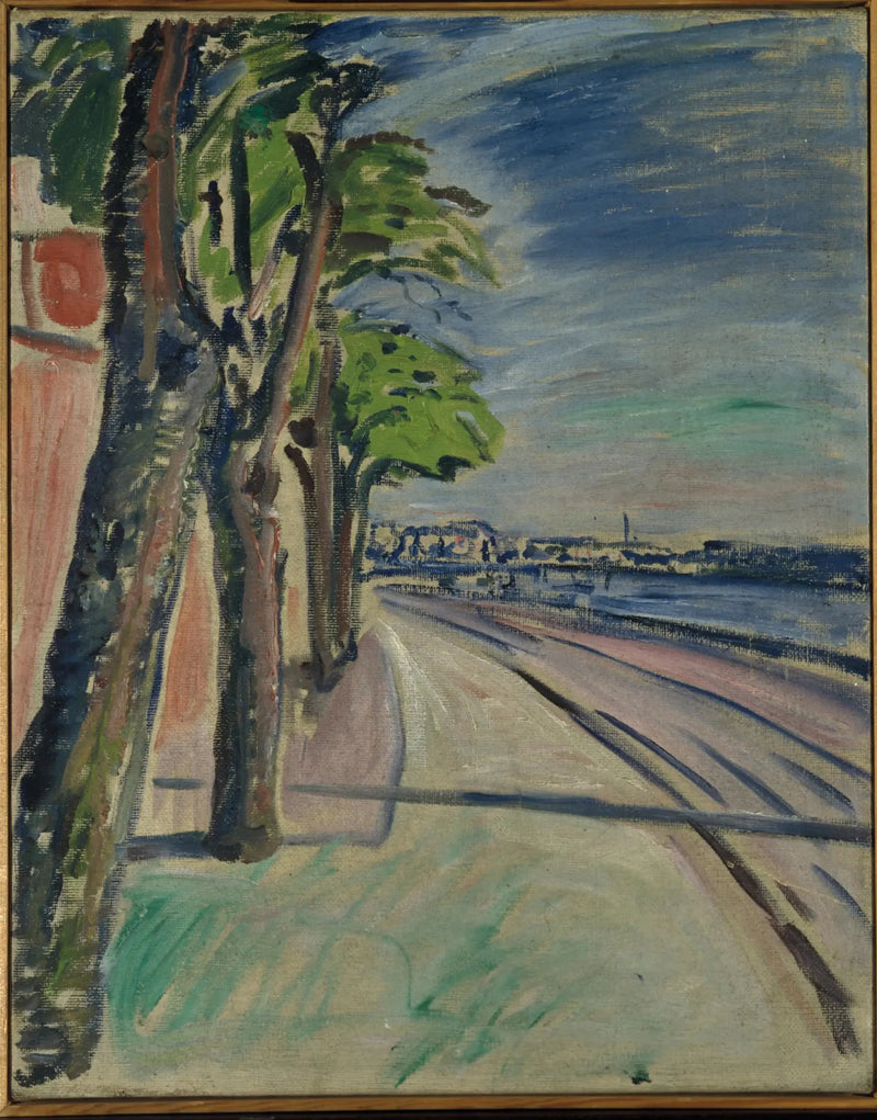Træer nær kanalen - Edvard Munch