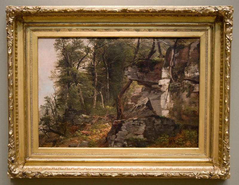 Træer på en klippefyldt bakke - Asher Brown Durand