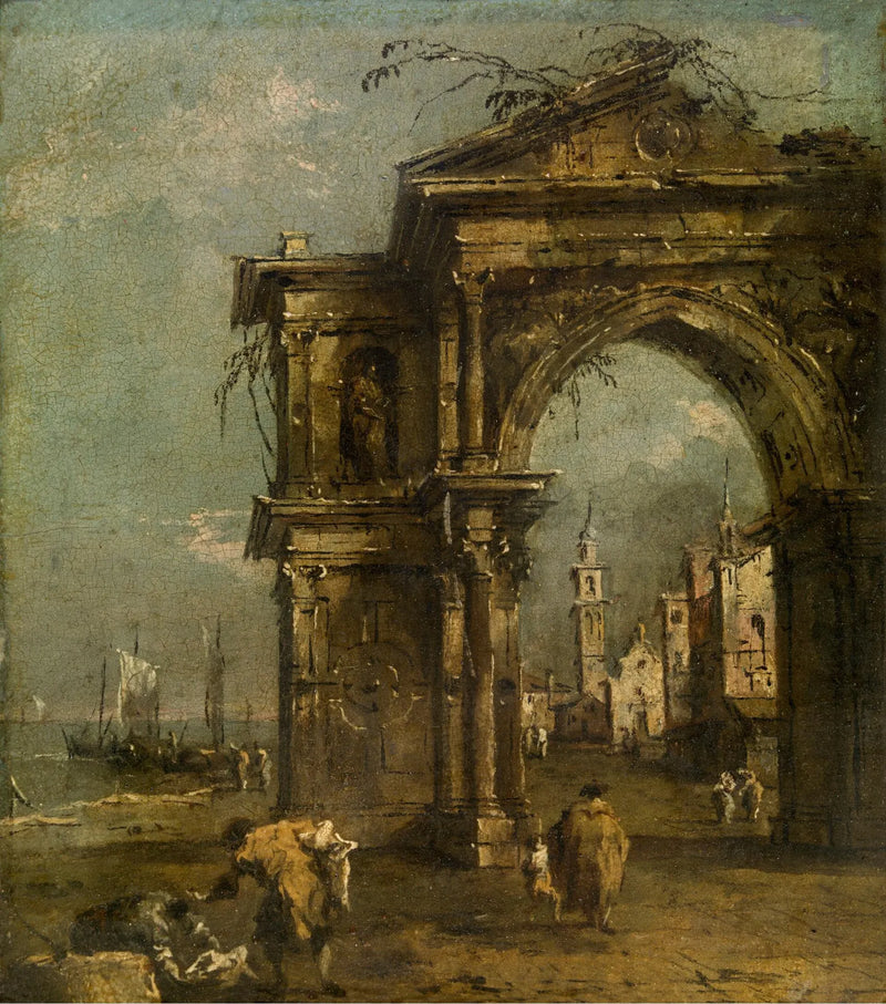 Triumfbuen i Venedig - Francesco Guardi